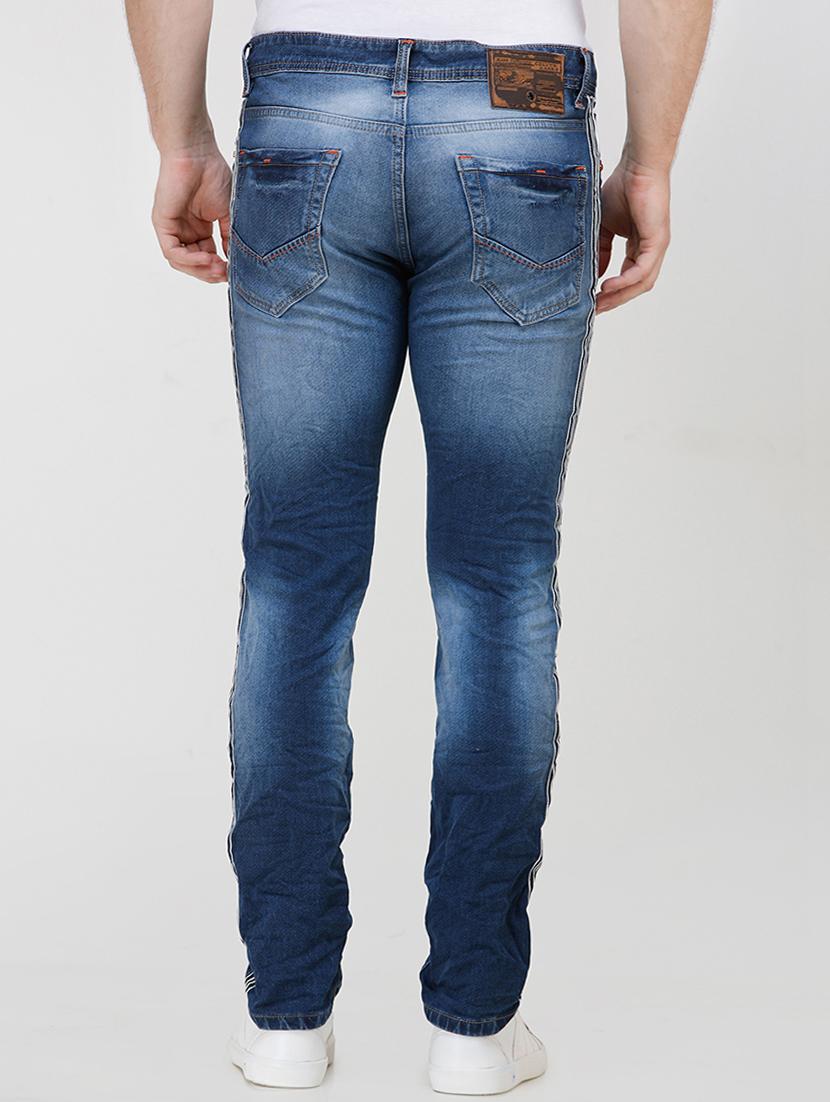blue heavy washed jeans - 16672946 - Zoom Image - 3