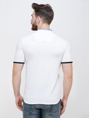 white solid casual shirt - 16673009 - Standard Image - 3
