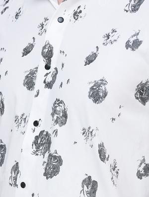 white floral printed casual shirt - 16673028 - Standard Image - 6
