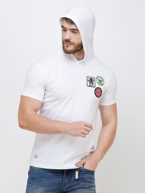 white chest print t-shirt - 16673067 - Standard Image - 3