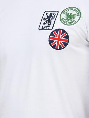 white chest print t-shirt - 16673067 - Standard Image - 6
