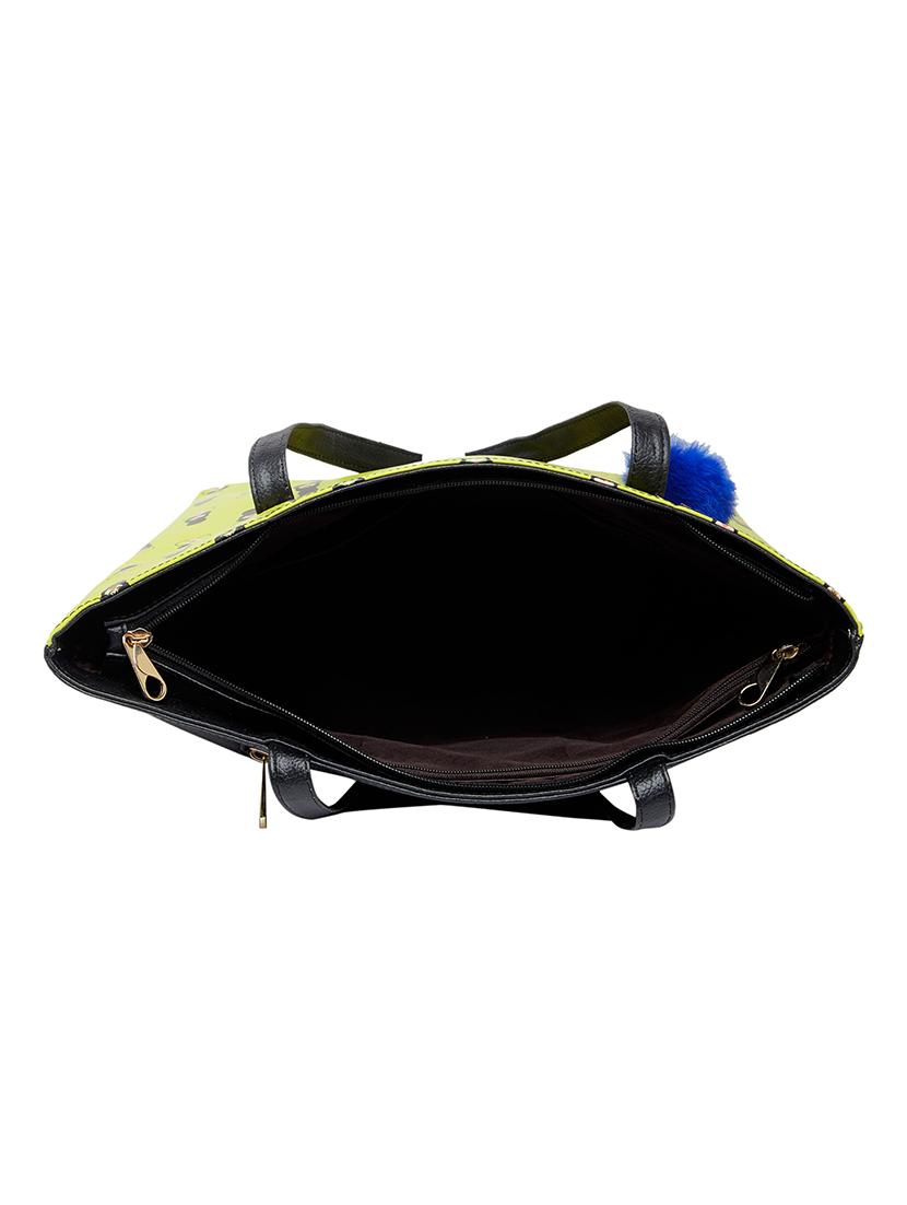 green leatherette (pu) regular tote - 16673090 - Zoom Image - 3