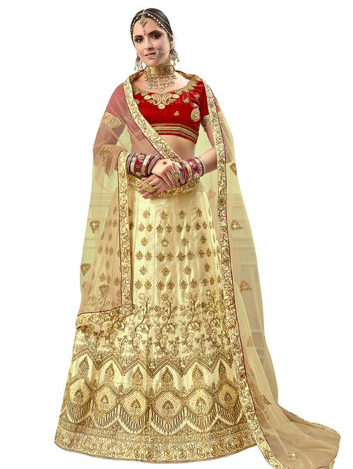 embroidered flared lehenga - 16673226 - Standard Image - 1