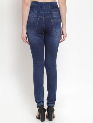 high rise stone washed jeans - 16673368 - Standard Image - 3