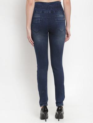 high rise stone washed jeans - 16673369 - Standard Image - 3