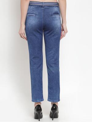 high rise stone washed jeans - 16673370 - Standard Image - 3