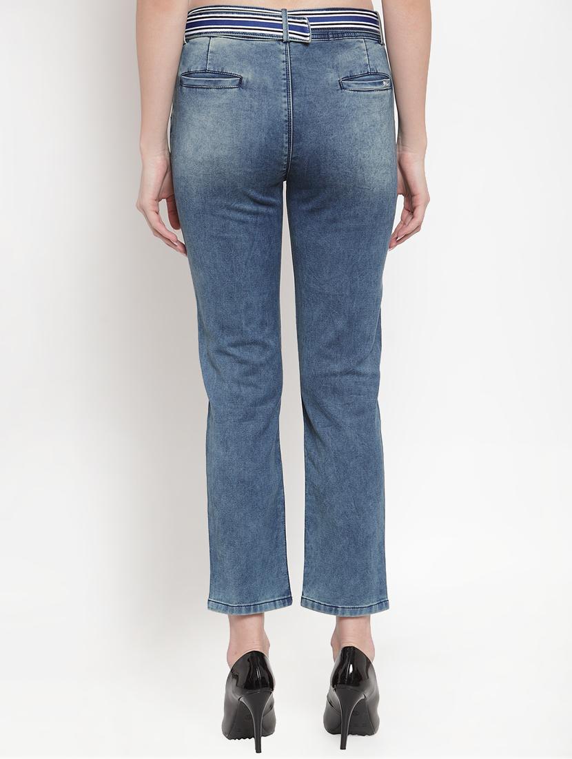 high rise stone washed jeans - 16673371 - Zoom Image - 3