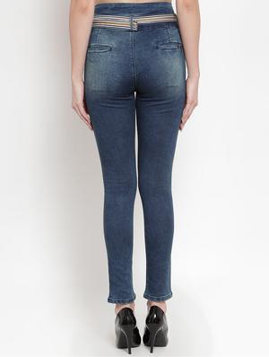 high rise stone washed jeans - 16673373 - Standard Image - 3