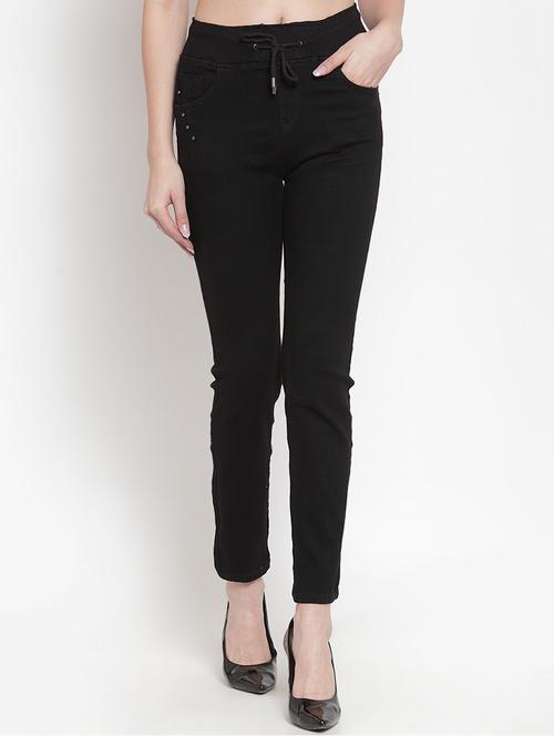 high rise stone solid jeans - 16673380 - Standard Image - 1