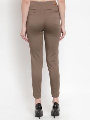 high rise solid jeggings - 16673382 - Standard Image - 3