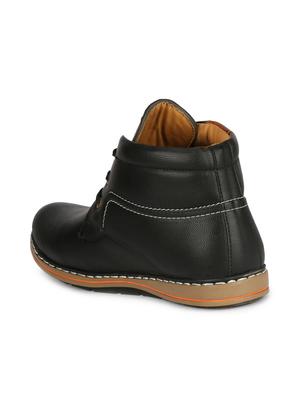 black leather low ankle boots - 16673576 - Standard Image - 3