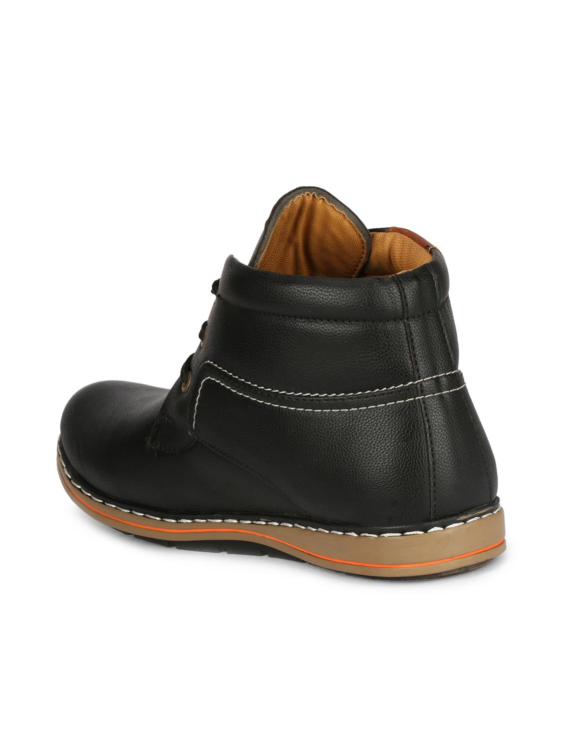 black leather low ankle boots - 16673576 - Zoom Image - 3
