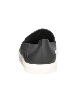 black leatherette slipons - 16673579 - Standard Image - 3