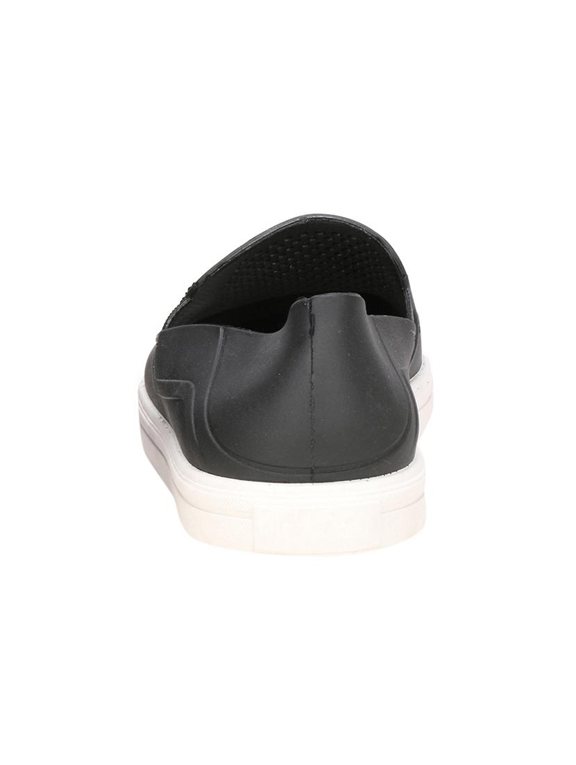 black leatherette slipons - 16673579 - Zoom Image - 3