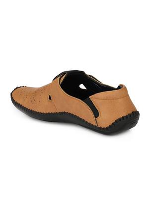 brown patent leather slip on sandals - 16673596 - Standard Image - 3