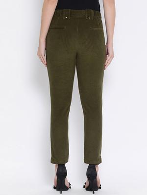 high rise corduroy trouser - 16673748 - Standard Image - 3
