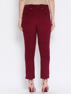 high rise corduroy trouser - 16673750 - Standard Image - 3