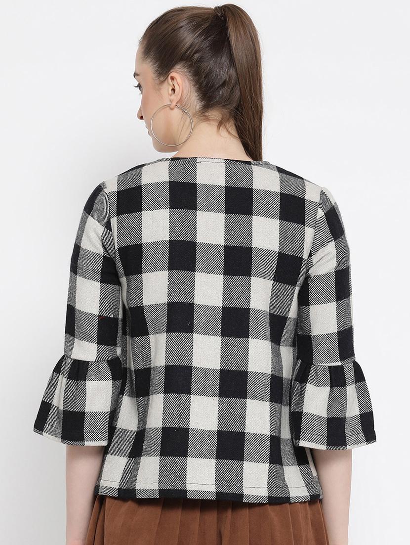 bell sleeved pocket detail blazer - 16673766 - Zoom Image - 3