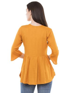 bell sleeved pleated top - 16674458 - Standard Image - 3