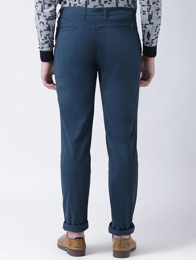blue solid chinos - 16674472 - Zoom Image - 3