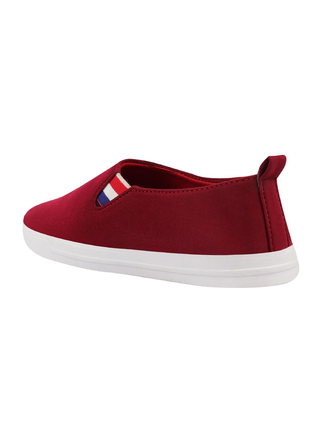 red canvas slip on sneakers - 16674525 - Zoom Image - 3