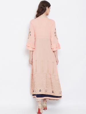 block print layered kurta - 16674657 - Standard Image - 3
