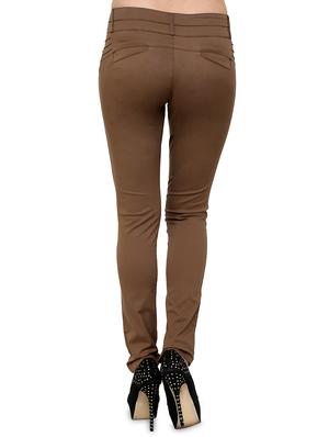 high rise solid trouser - 16674684 - Standard Image - 3