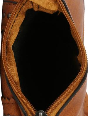 brown leatherette (pu) regular pouch - 16674802 - Standard Image - 3