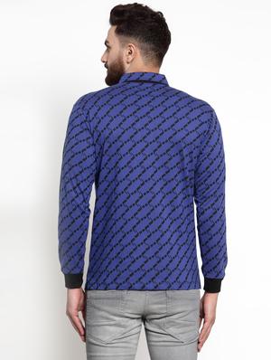 blue all over print t-shirt - 16674890 - Standard Image - 3