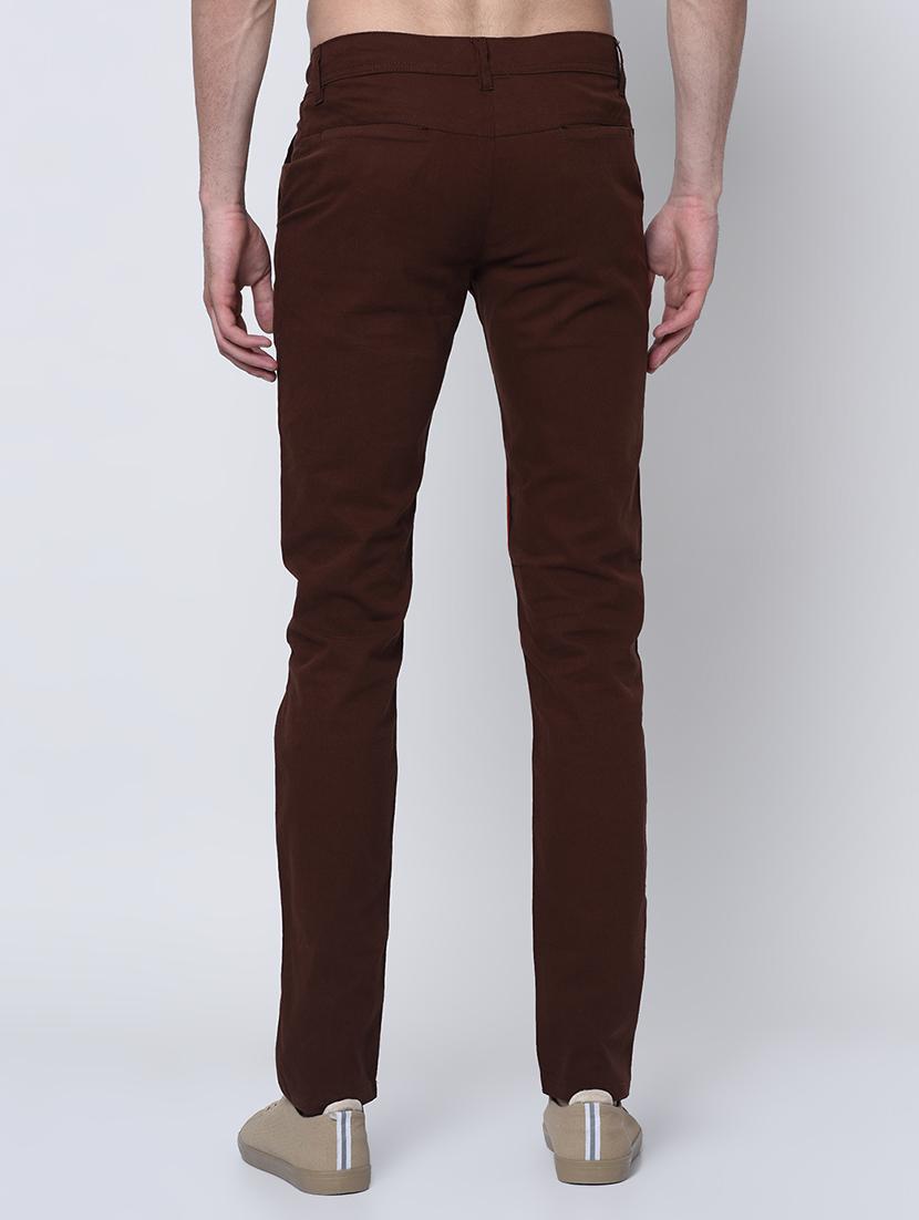 brown side striped chinos - 16675276 - Zoom Image - 3