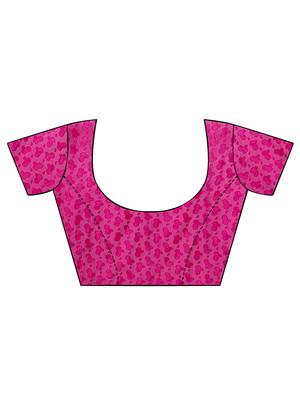 printed brasso saree with blouse - 16675320 - Standard Image - 3