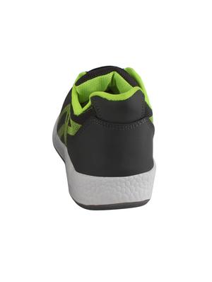 grey fabric lace up sport shoes - 16675961 - Standard Image - 3