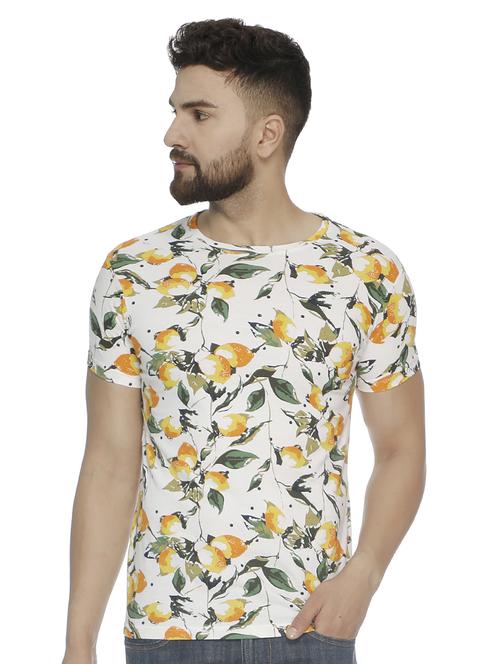 white printed t-shirt - 16676061 - Standard Image - 1