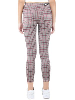 high rise checkered jeggings - 16676064 - Standard Image - 3