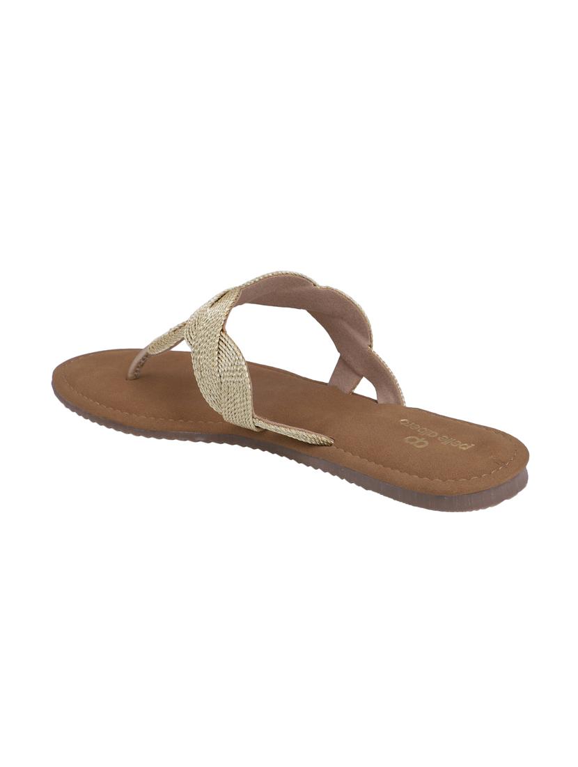 gold slippers flip flops - 16676845 - Zoom Image - 3