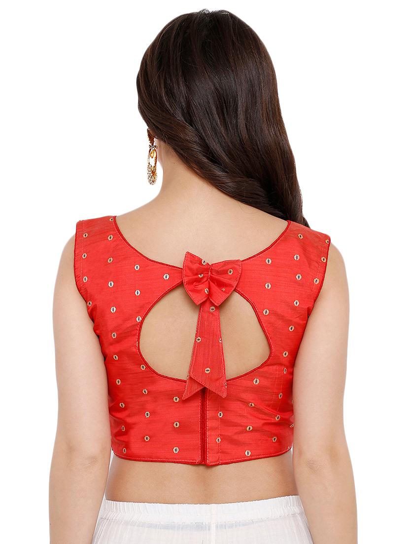 back detail printed blouse - 16676930 - Zoom Image - 3