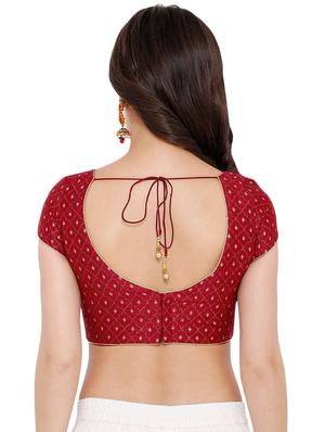 back detail printed blouse - 16676936 - Standard Image - 3
