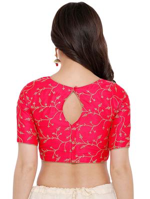 back key hole embroidered blouse - 16676948 - Standard Image - 3