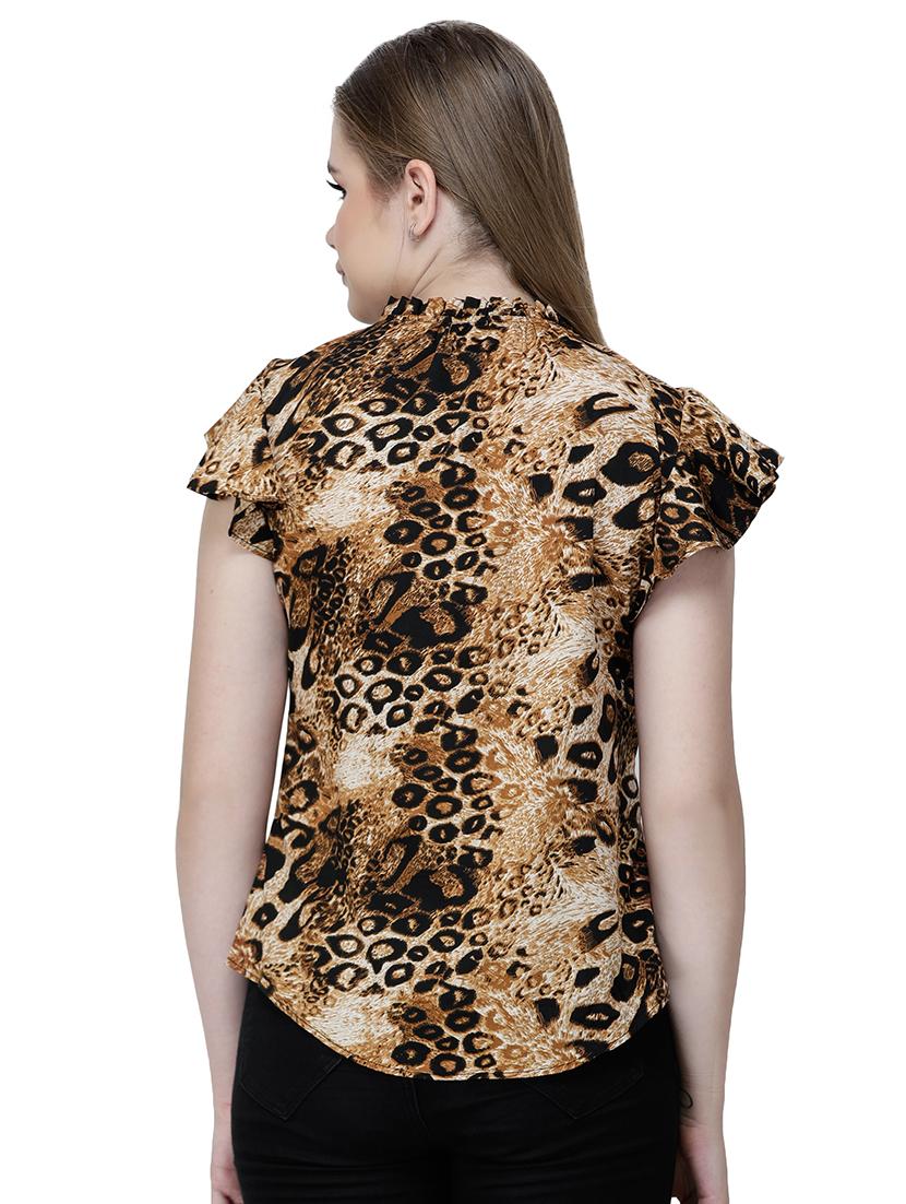 animal print straight kurti - 16677021 - Zoom Image - 3