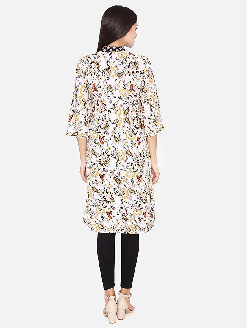 paisley straight kurti - 16677027 - Zoom Image - 3