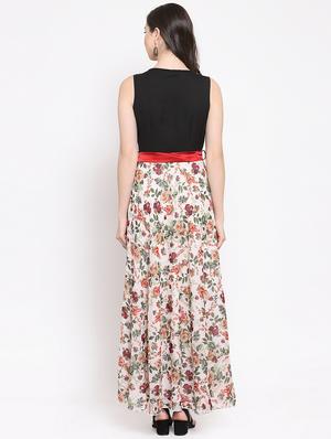 tie knot floral maxi dress - 16677101 - Standard Image - 3