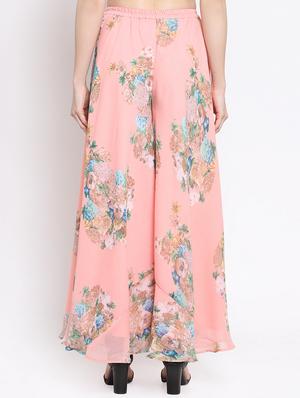 high rise floral palazzo - 16677134 - Standard Image - 3
