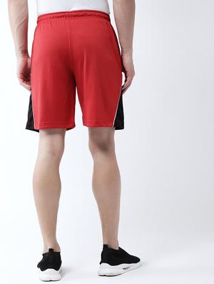 red color block shorts - 16677138 - Standard Image - 3