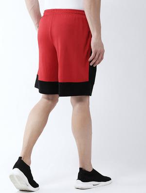 red color block shorts - 16677142 - Standard Image - 3