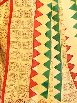 tant handloom saree with blouse - 16678287 - Standard Image - 3