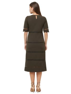 seer detail scallop hem sheath dress - 16679252 - Standard Image - 3