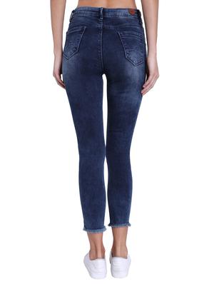 mid rise frayed hem jeans - 16679368 - Standard Image - 3