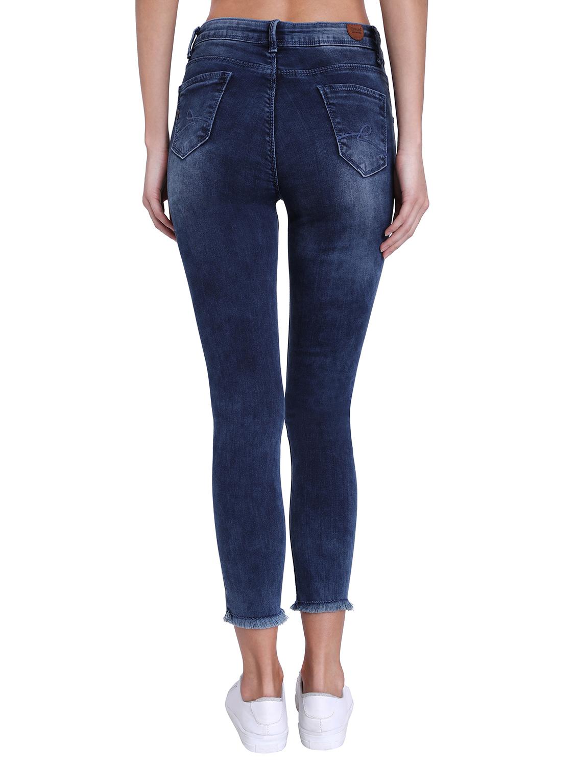 mid rise frayed hem jeans - 16679368 - Zoom Image - 3