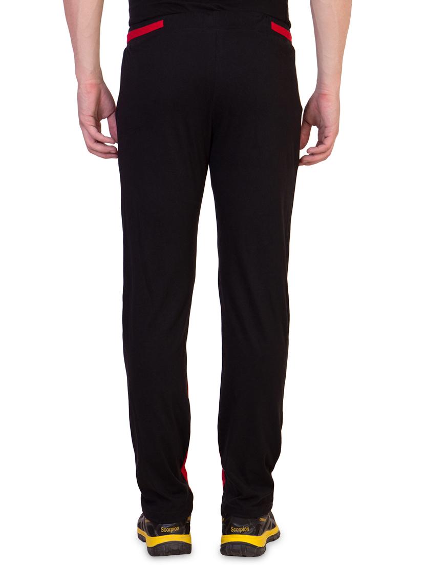 red color block track pant - 16679374 - Zoom Image - 3