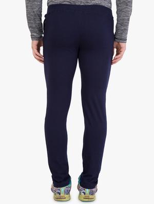 navy blue solid track pant - 16679402 - Standard Image - 3